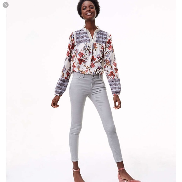 LOFT 00P/24 MODERN SKINNY BRUSHED CORDUROY PANT - Picture 2 of 6